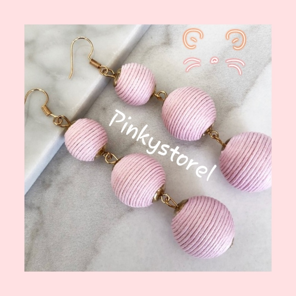 Cotton Ball Earrings - Picture 8 of 8